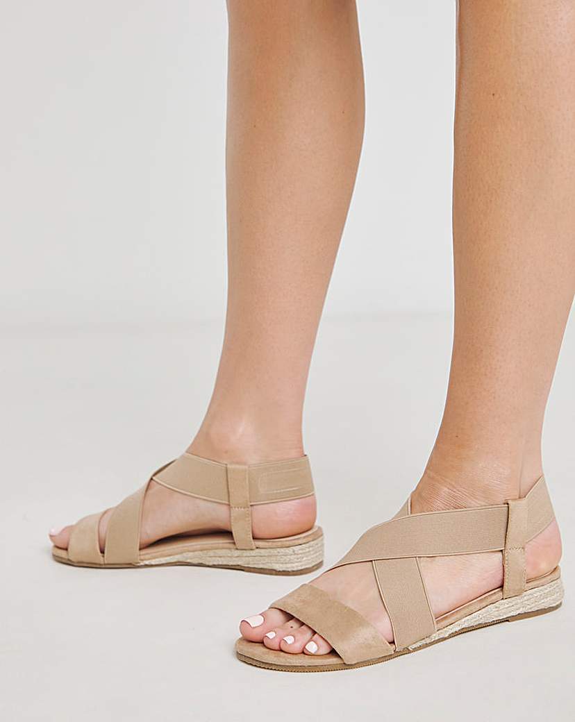 Low Wedge Espadrilles Ex Wide