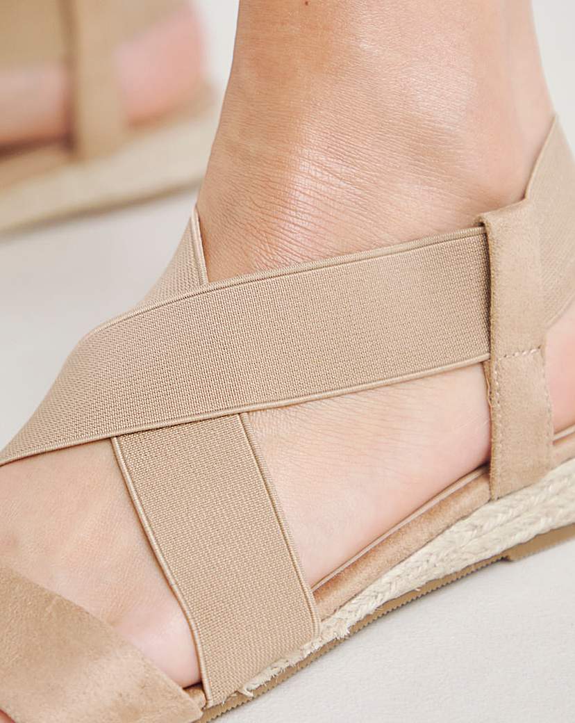 Low Wedge Espadrilles Ex Wide