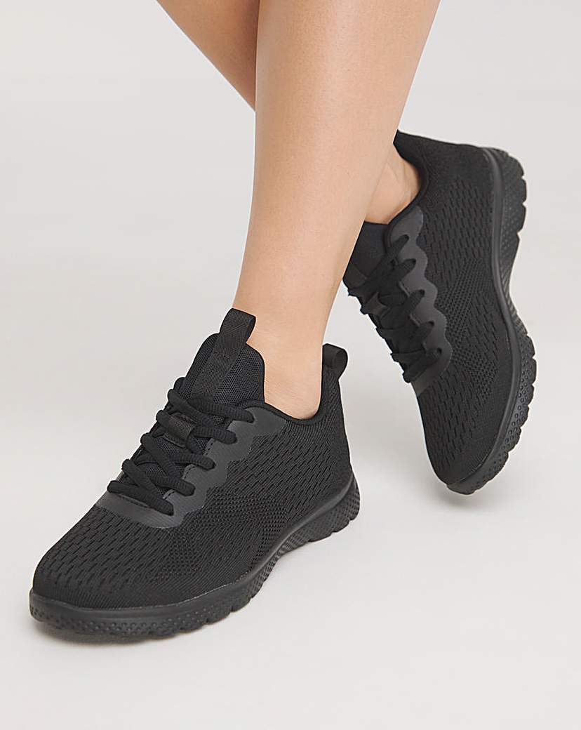 Cushion Walk Lace Up Trainers EEE Fit