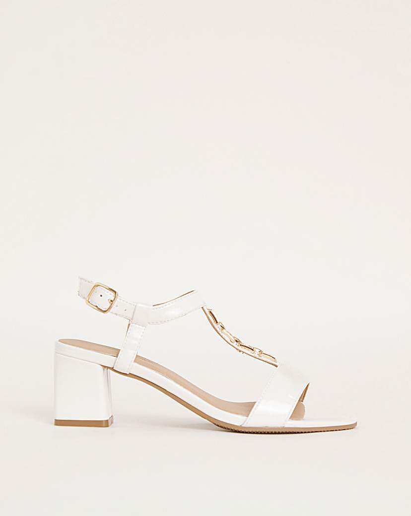 Cushion Walk Block Heel Sandals E Fit