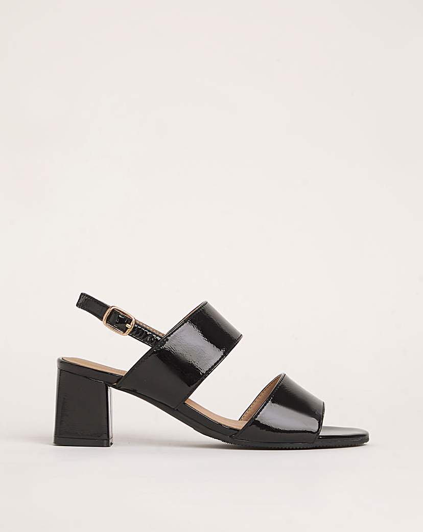 Cushion Walk Block Heel Sandals E Fit