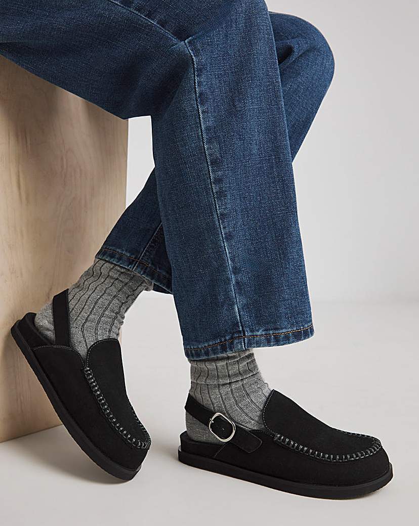 House Shoe Mule Ex Wide Fit