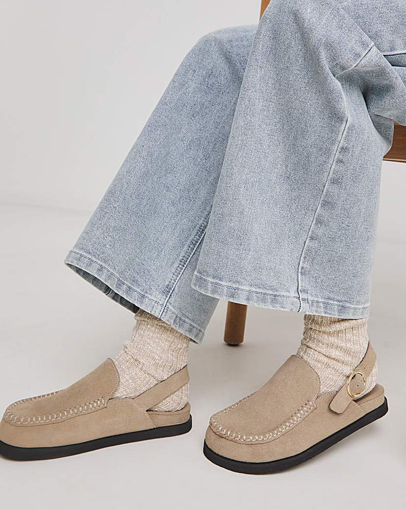 House Shoe Mule Ex Wide Fit
