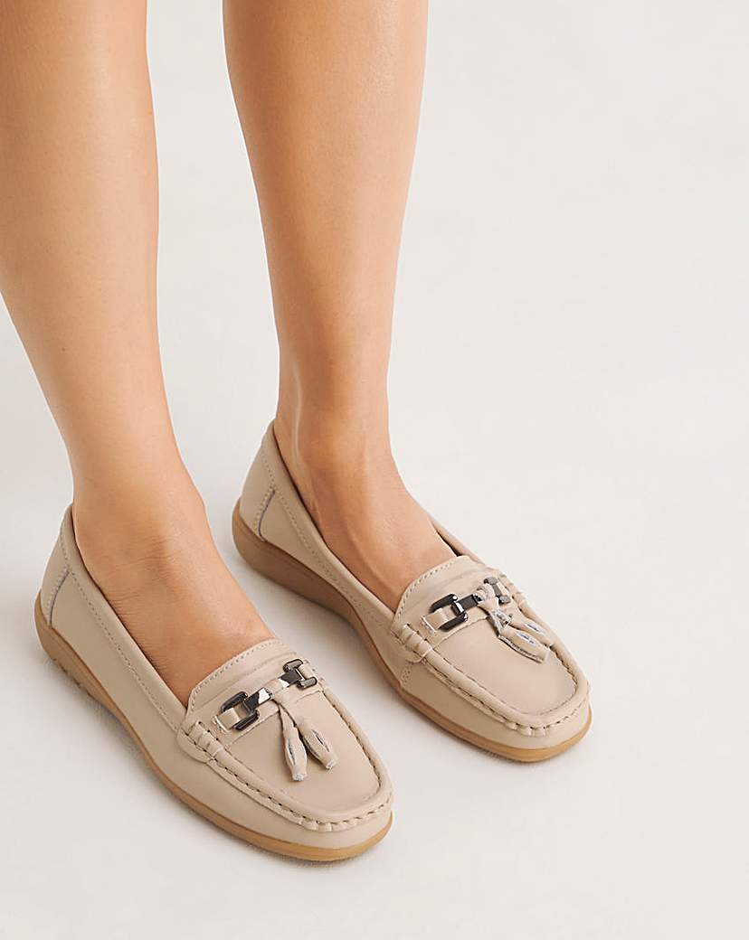 Samara Leather Loafers Wide E Fit