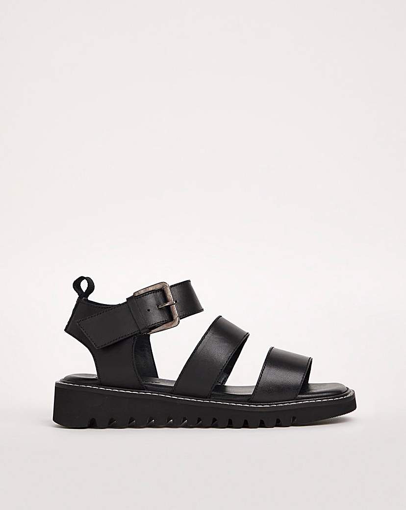 Leather Chunky Sandals E Fit