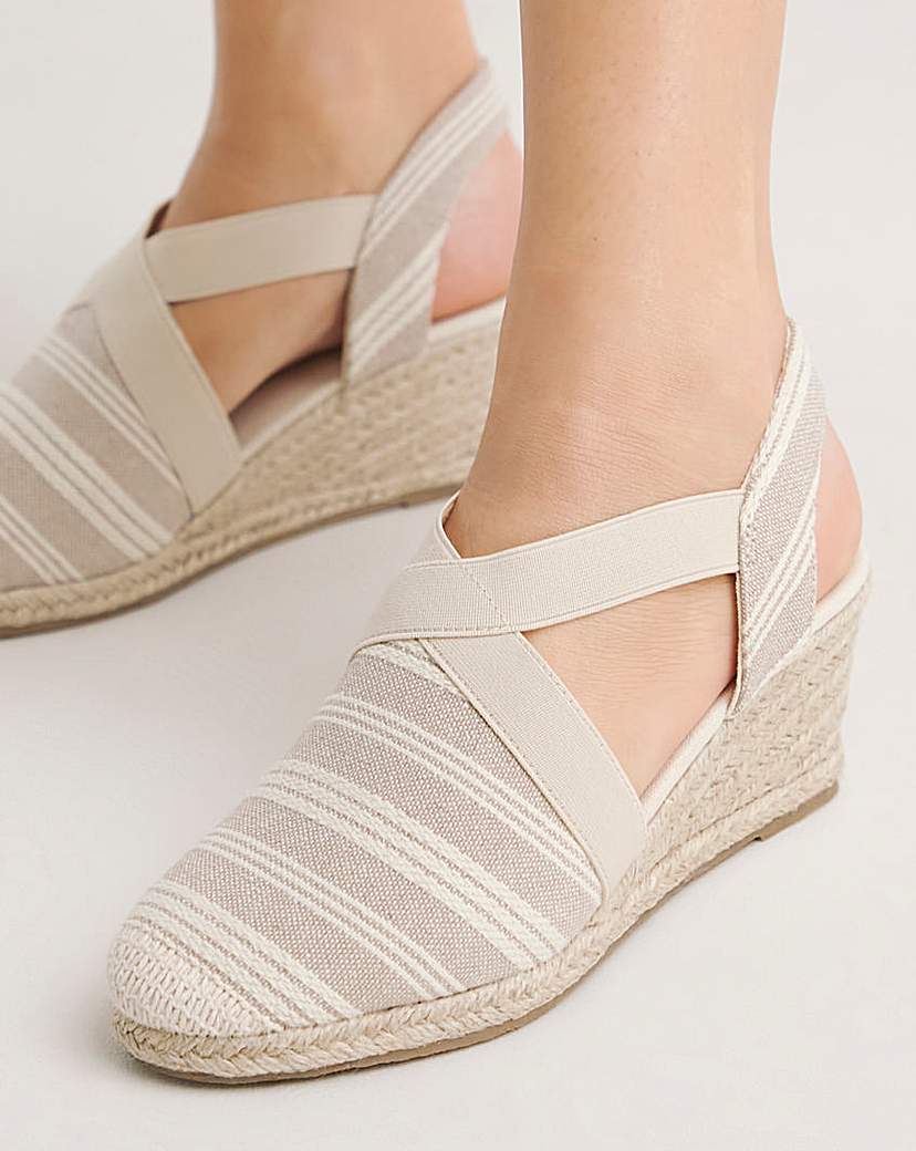 Crossover Espadrille Sandal E Fit