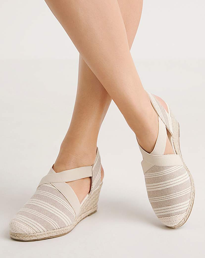Crossover Espadrille Sandal EEE Fit
