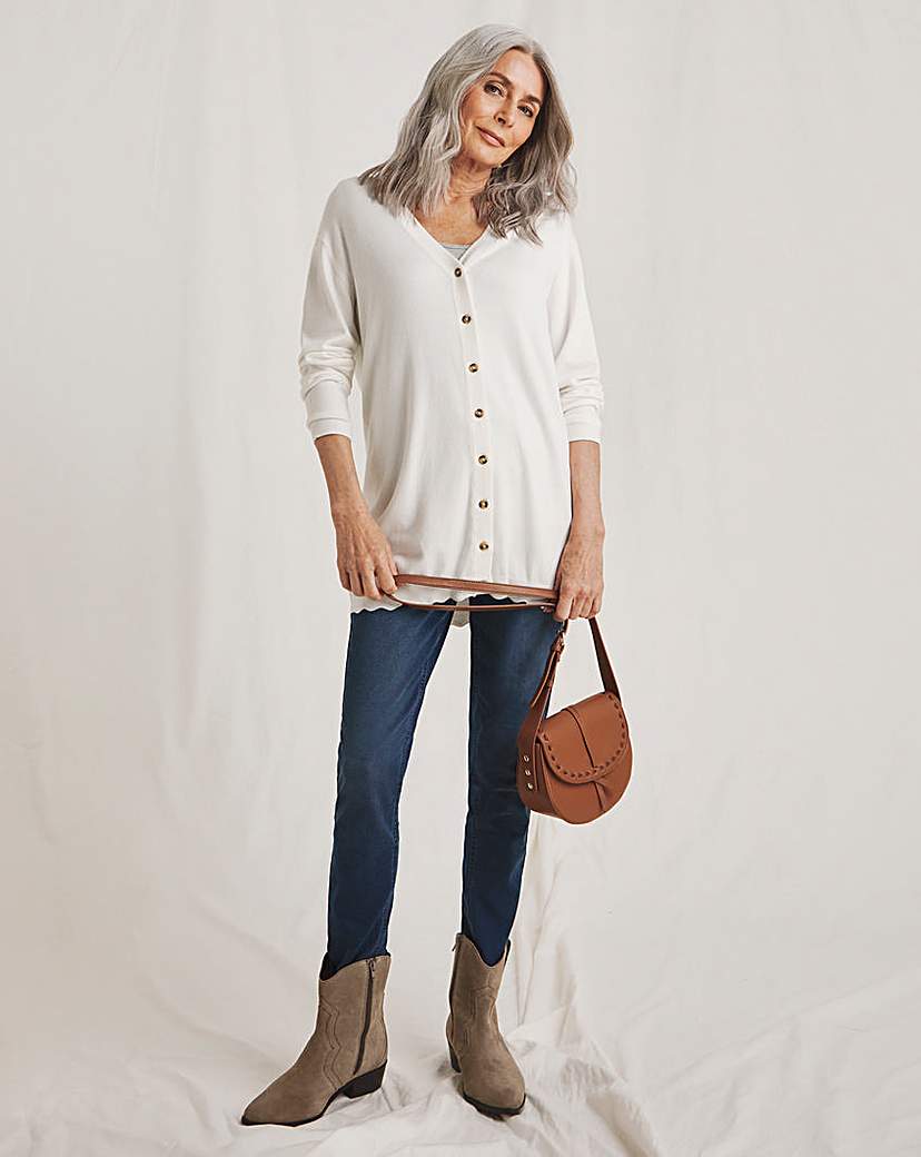 Julipa Longline Button Down Cardigan