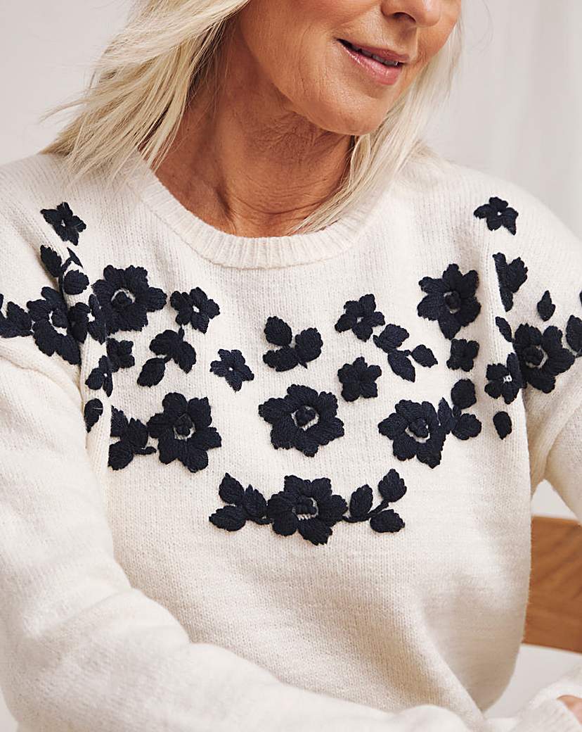 Julipa Floral Embroidered Jumper