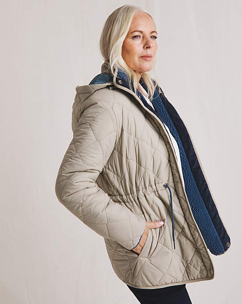 New In - Julipa Reversible Fleece Quiled Coat