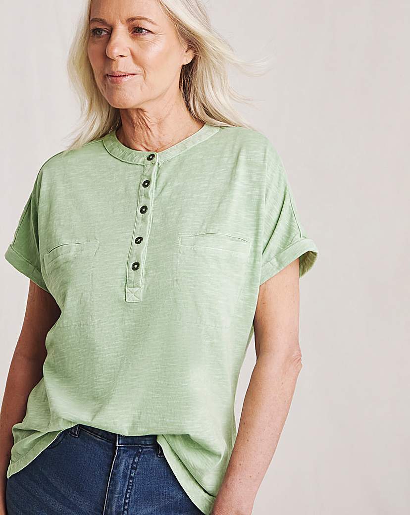 New In - Julipa Garment Washed Pocket T-Shirt