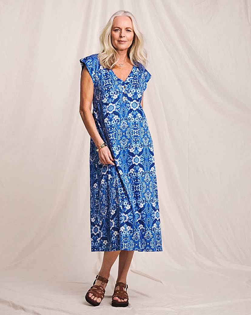 Julipa Pure Cotton Printed Midi Dress