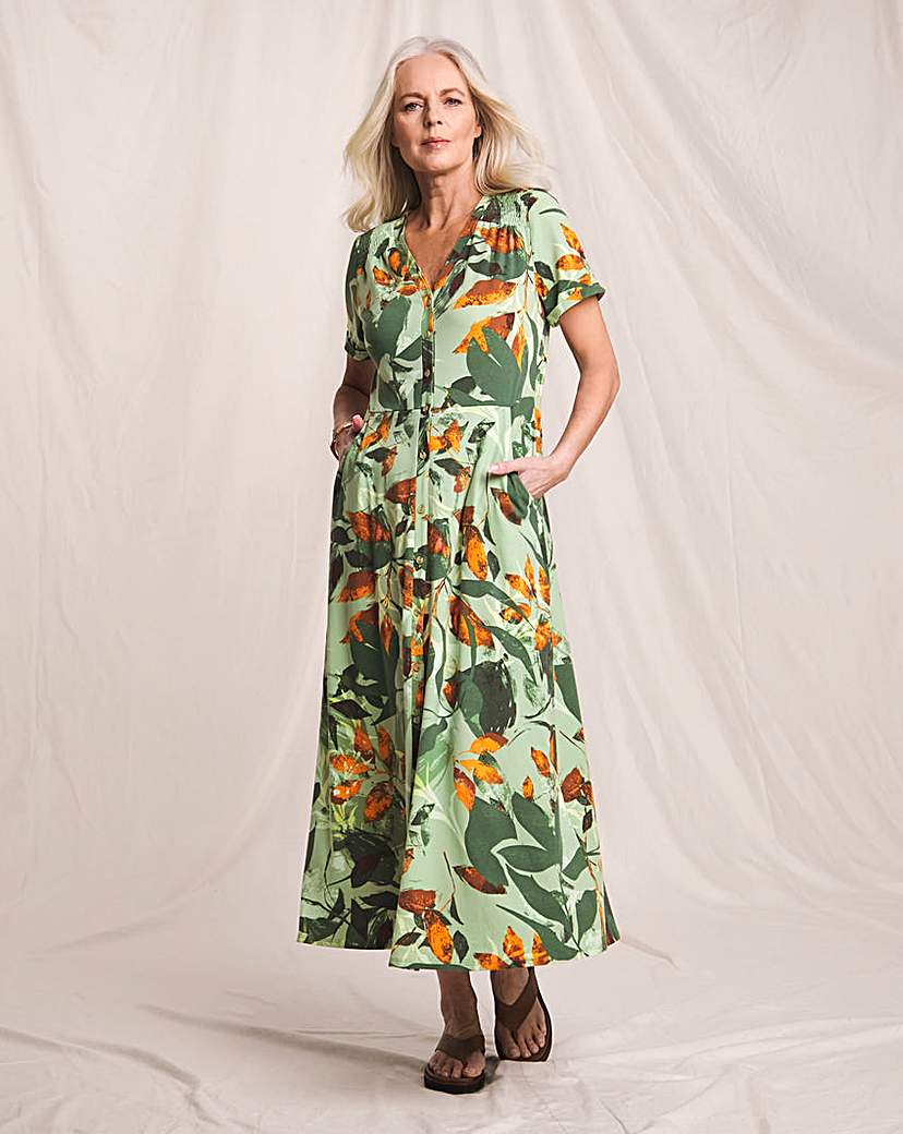 Julipa Shirred Jersey Midi Dress