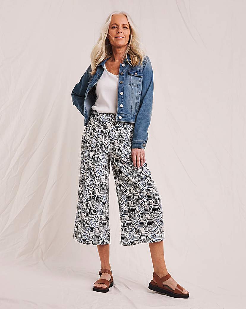 Julipa Printed Crinkle Culotte