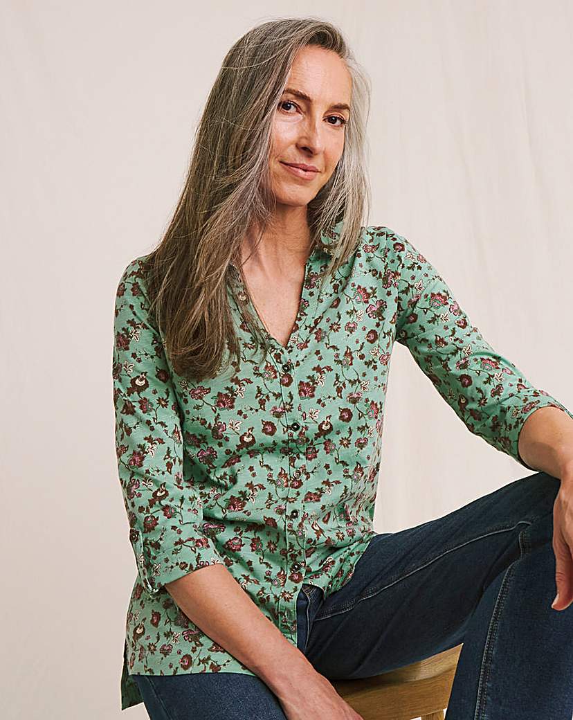 New In - Julipa Longline Pure Cotton Shirt
