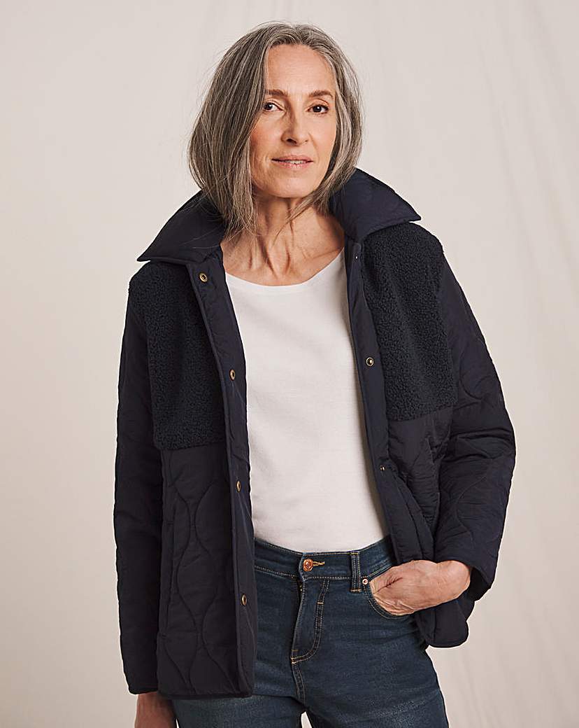 Julipa Borg Quilted Short Coat