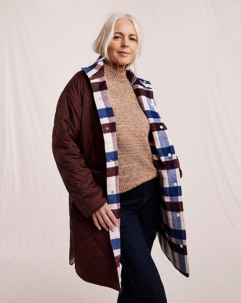 New In - Julipa Reversible Check Coat