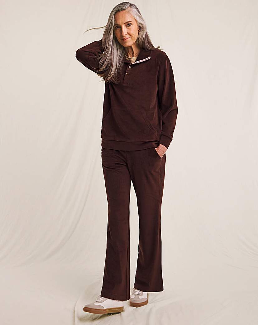 Julipa Jersey Cord Pull On Trouser