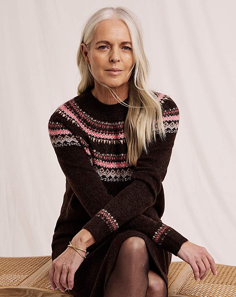 New In - Julipa Fairisle Knitted Jumper Dress