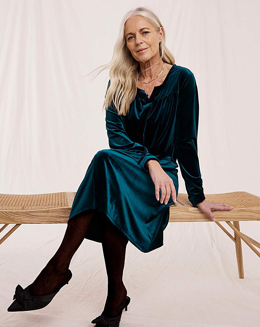 New In - Julipa Velvet Shift Dress