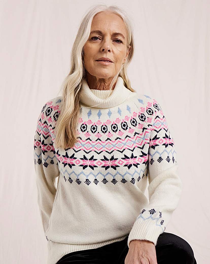 New In - Julipa Roll Neck Fairisle Jumper