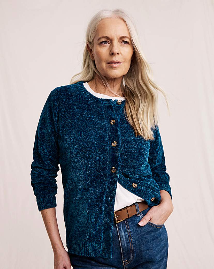 New In - Julipa Chenille Button Down Cardigan