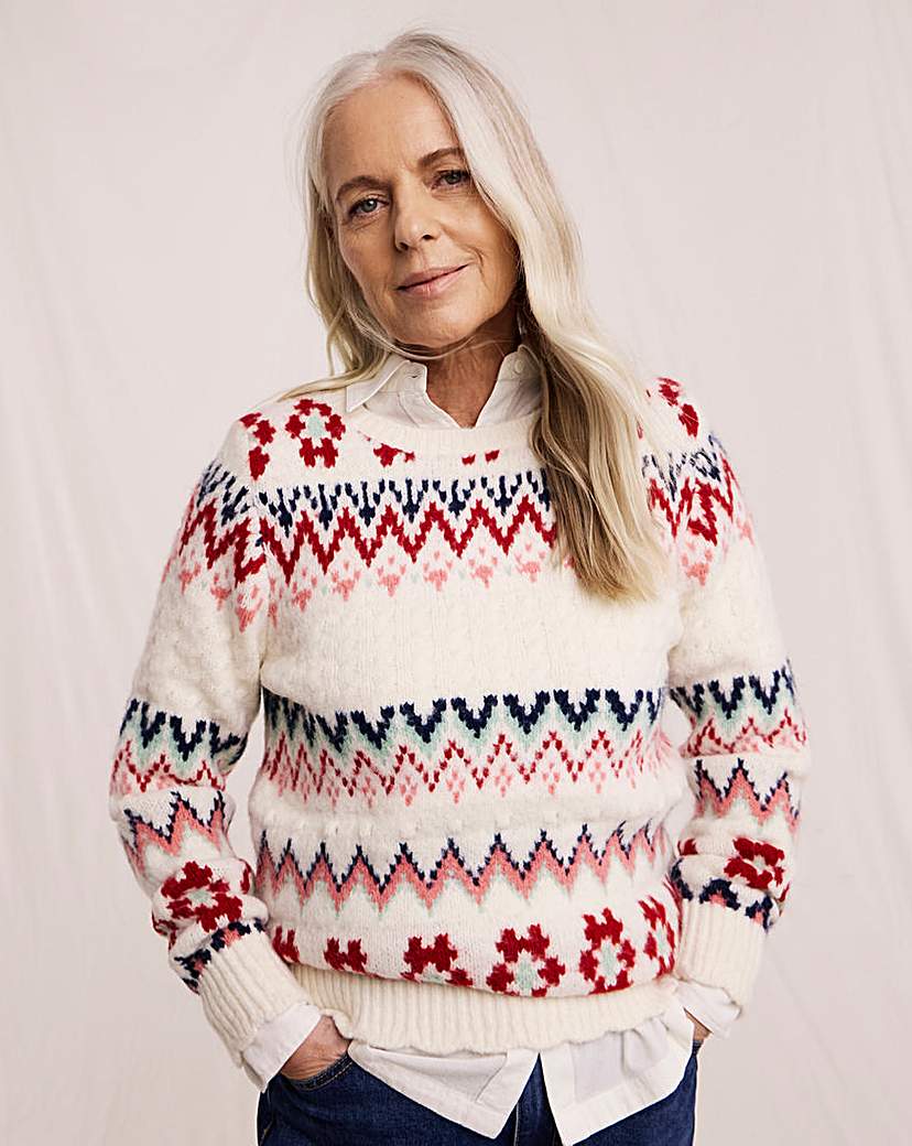 Julipa Patterned Crew Neck Jumper