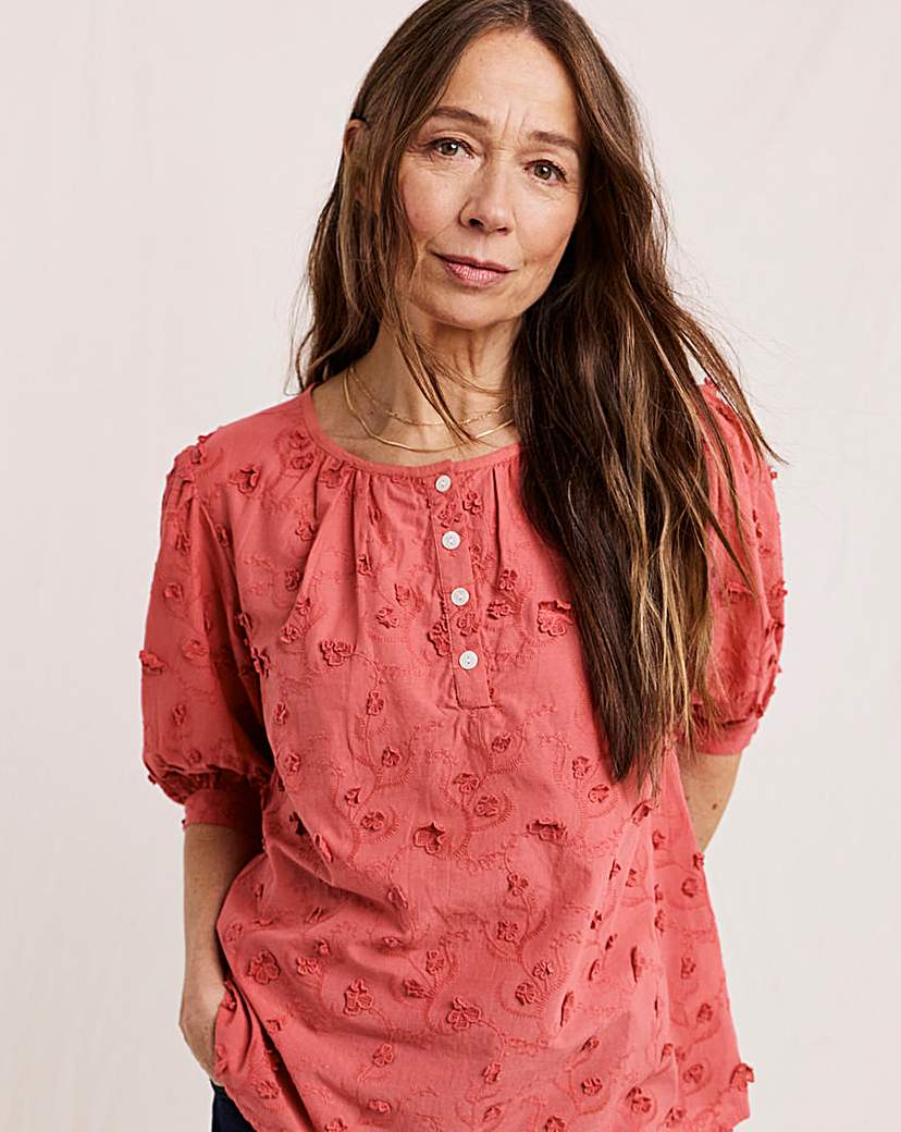 Julipa Textured Floral Blouse
