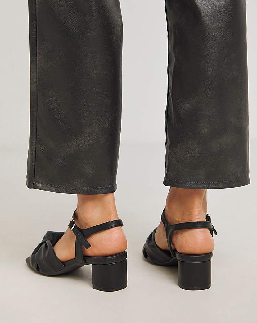 Volume Twist Block Heel Sandal EEE Fit