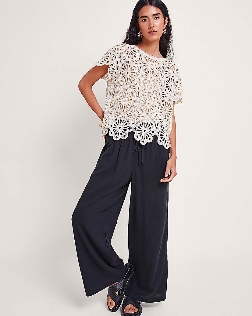 Monsoon Lana Wide Leg Trousers