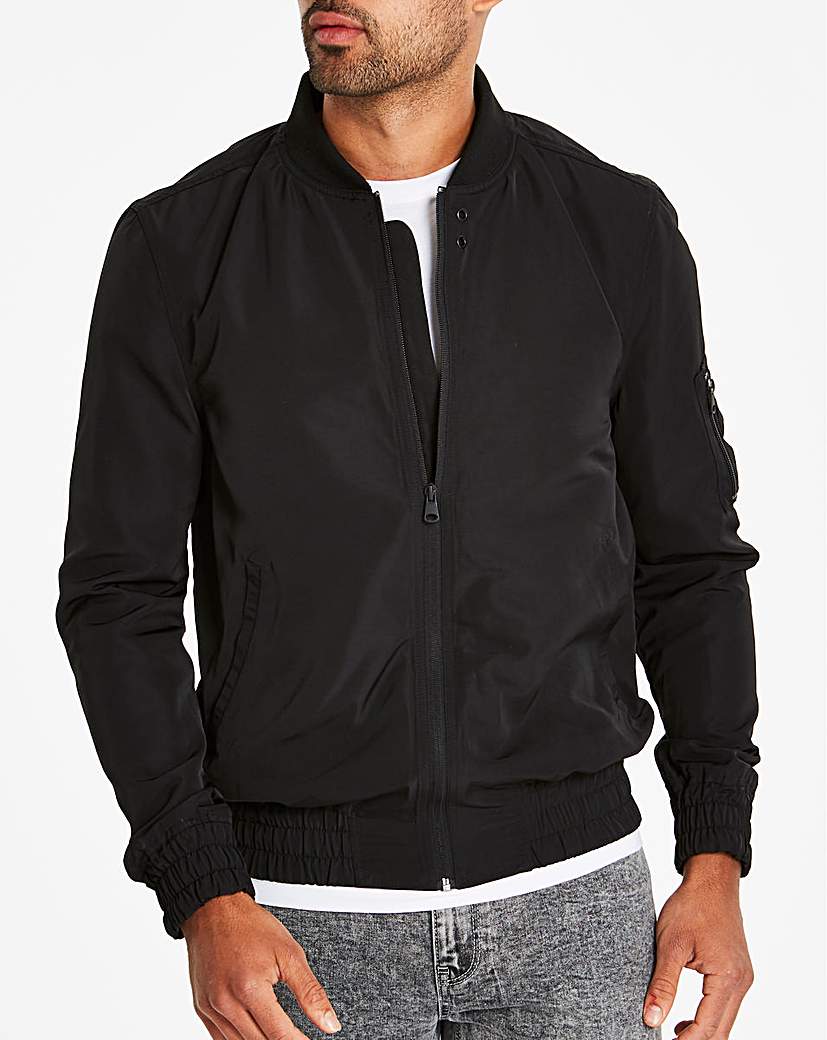 Image of Black MA1 Bomber Long