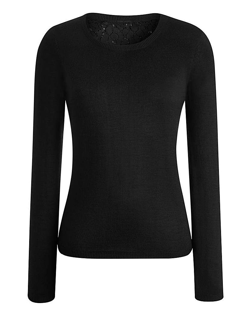 Image of Split Lace Back Jumper
