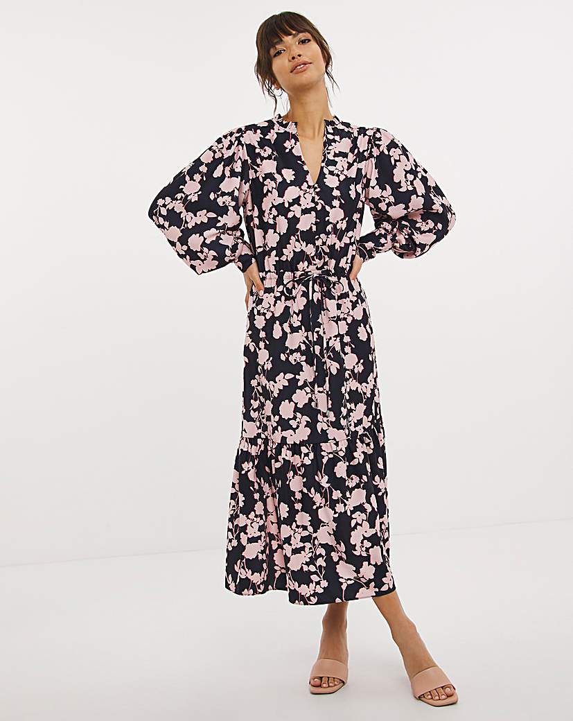 Joanna Hope Button Front Midi Dress