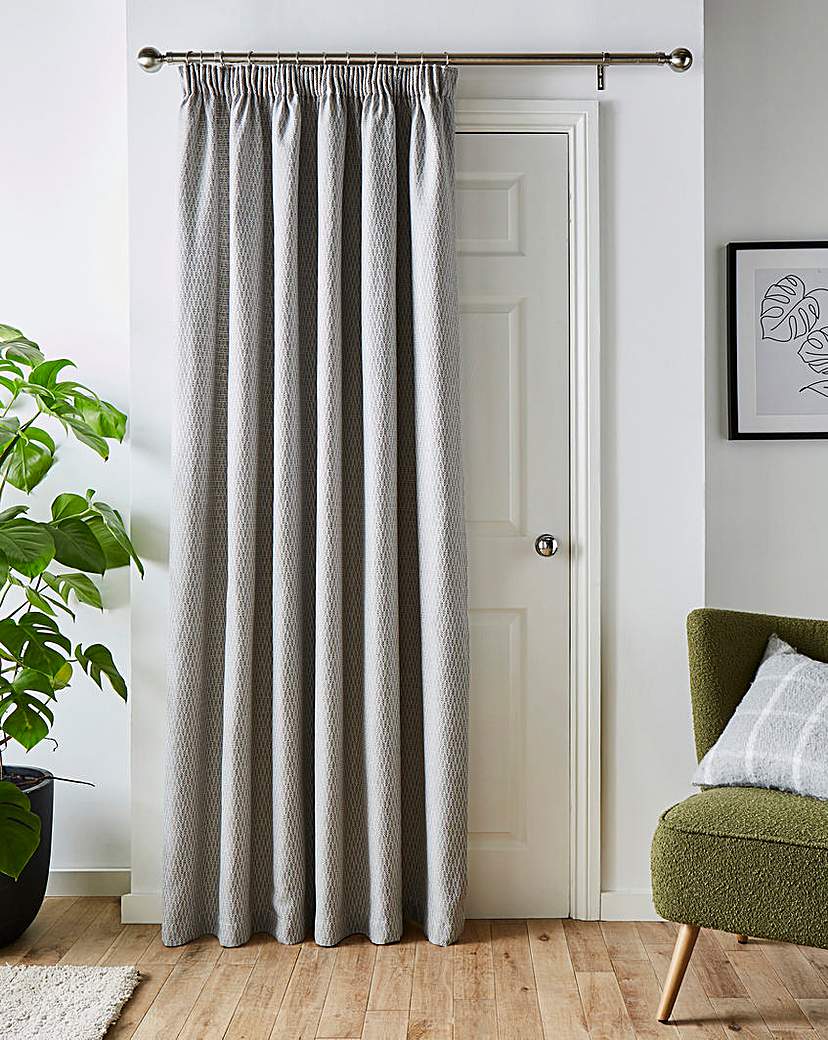 Herringbone Tweed Door Curtain
