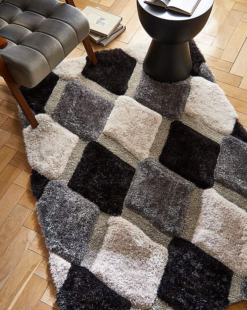 Geo Shaggy Cosy Rug