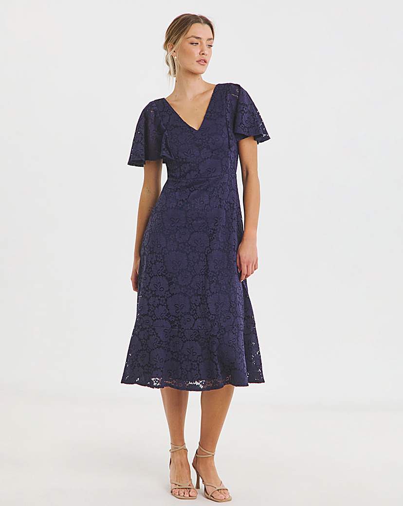 Joanna Hope Lace Midi Dress