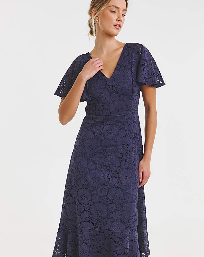 Joanna Hope Lace Midi Dress