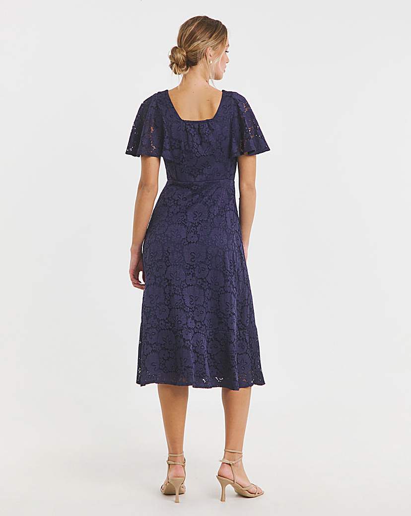 Joanna Hope Lace Midi Dress