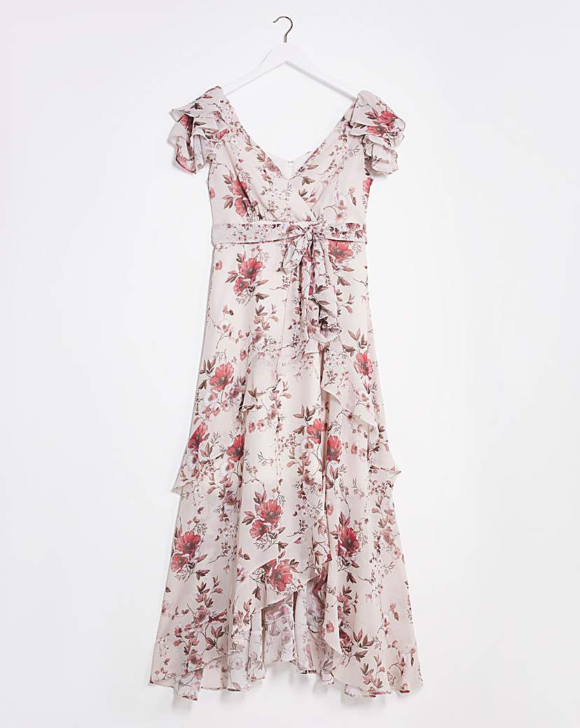 Joanna Hope Printed Layered Maxi Dress