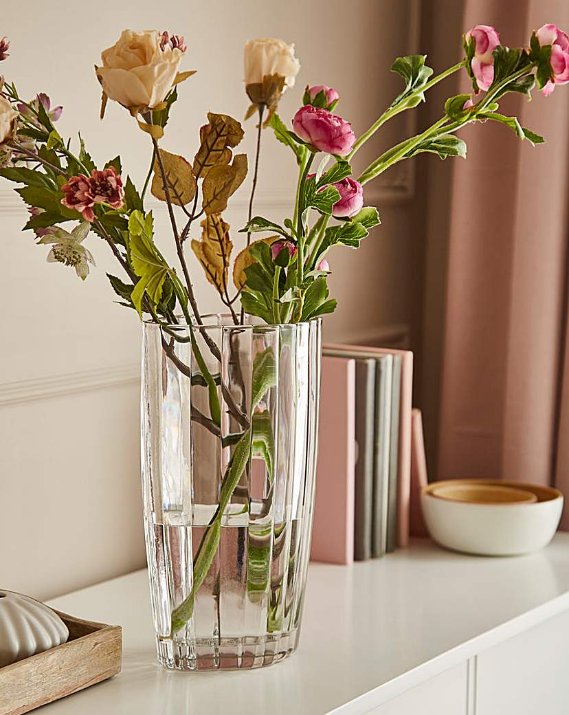 Julipa Clear Glass Vase 28cm - Clear