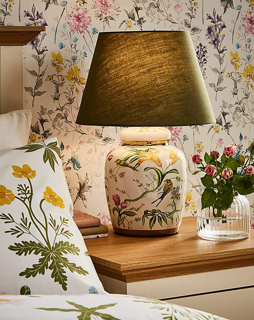 Ceramic Multi Floral Table Lamp