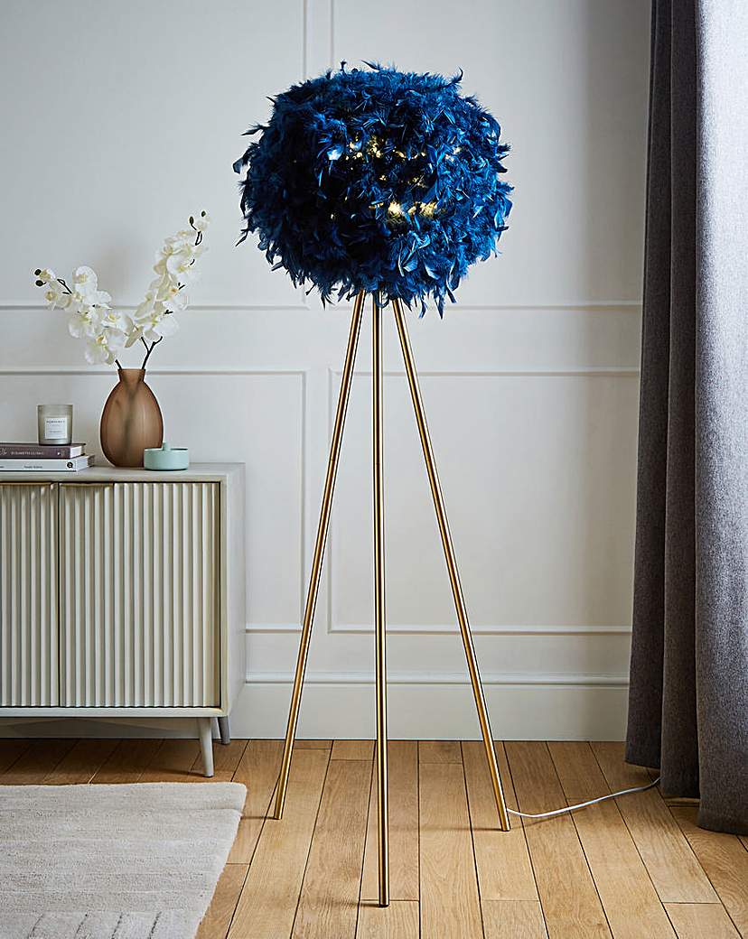 Feather Tripod Floor Lamp