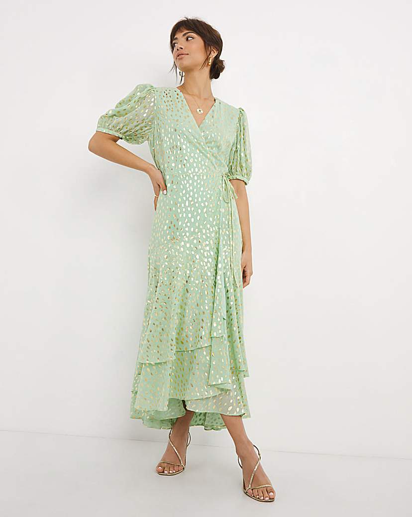 Joanna Hope Foil Print Maxi Dress