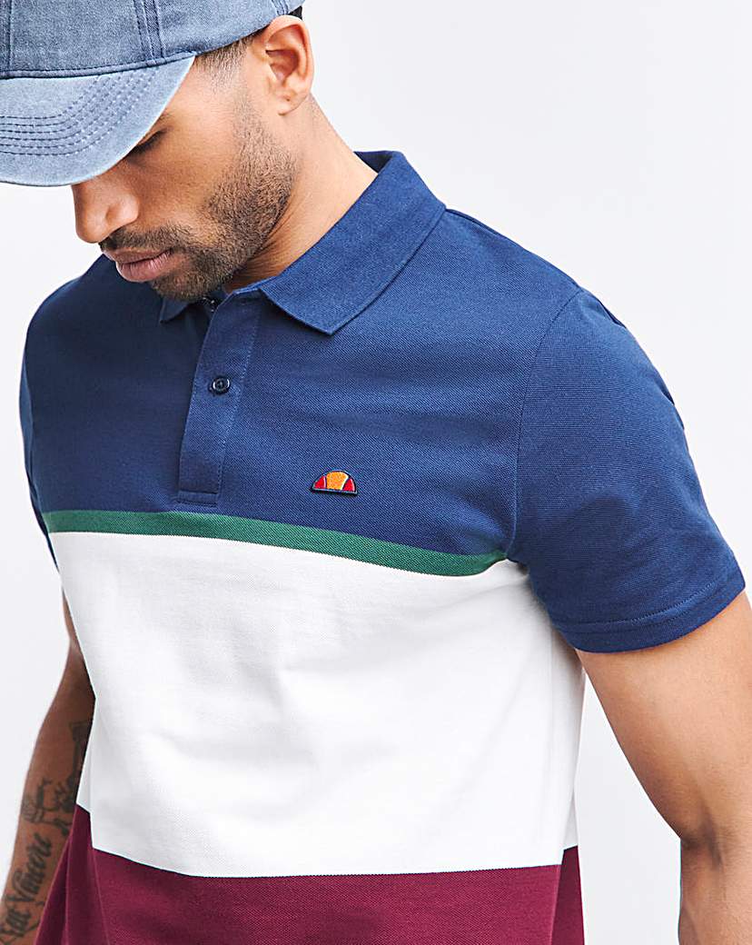 ellesse Capelpo Colourblock Polo Shirt