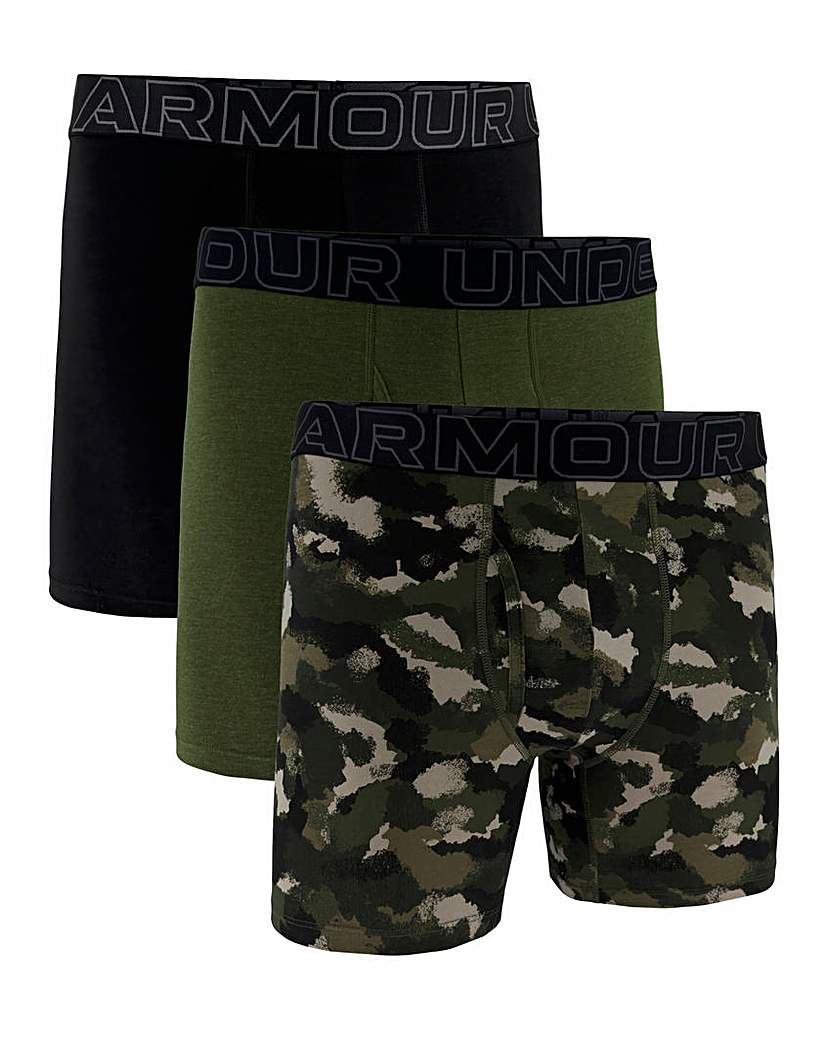 New In - Under Armour Cotton Print 3pk Boxers