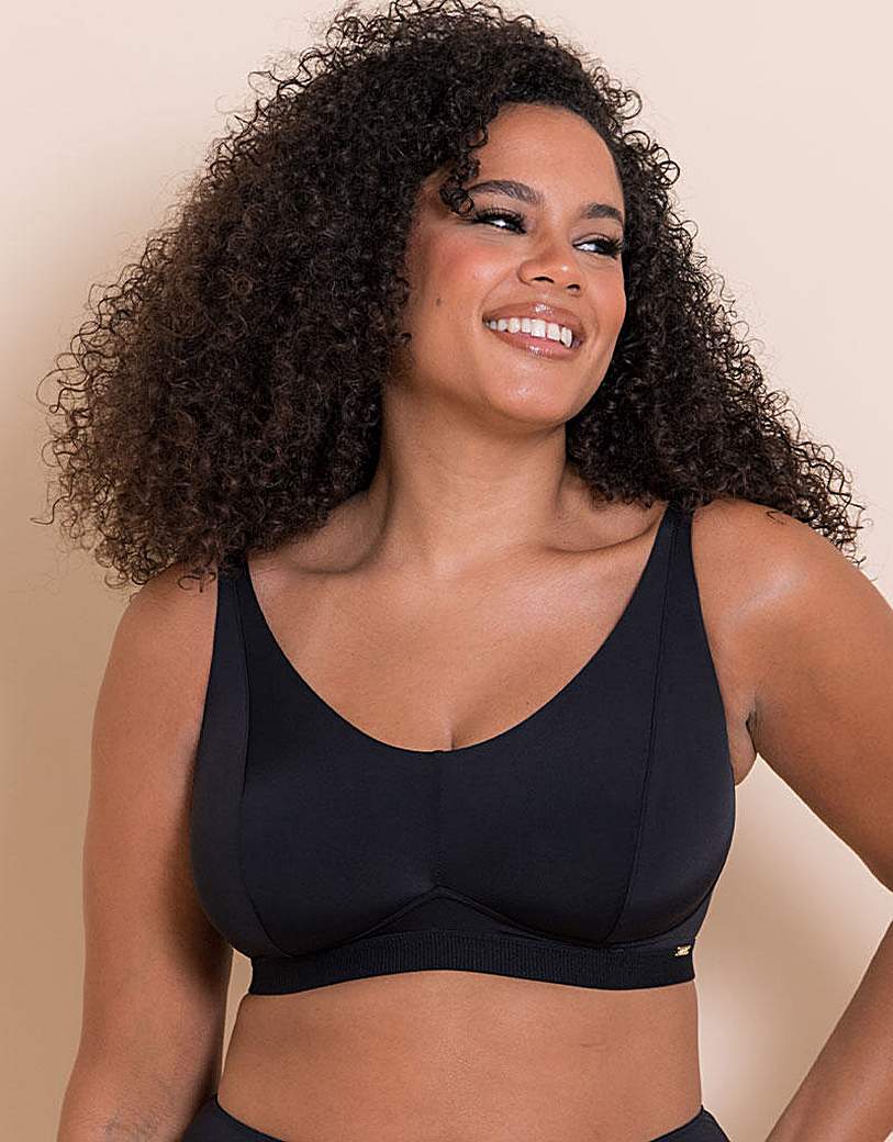 New In - Curvy Kate Zen Non-Wired Bralette Black