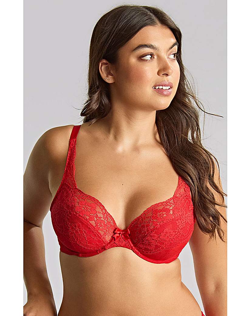 Panache Ruby Red Heidi Plunge Wired Bra - 36F