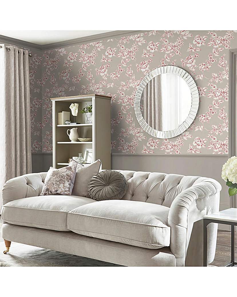 New In - Laura Ashley Dark Dove Grey Wallpaper