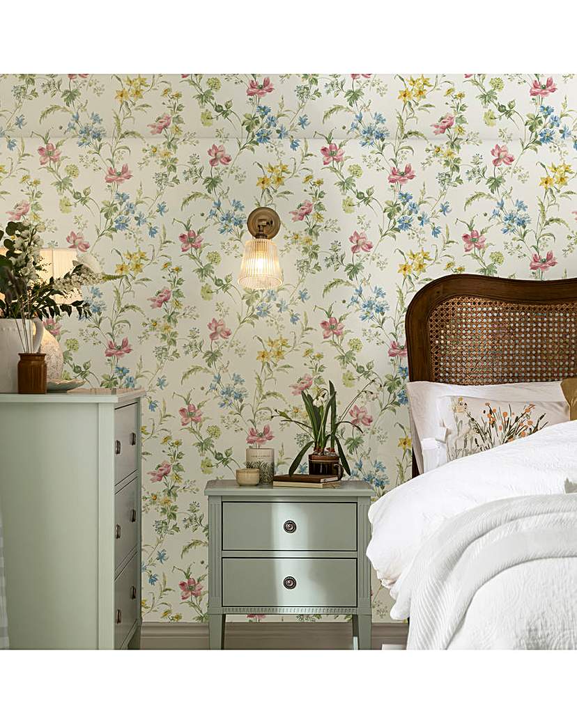 New In - Laura Ashley Multicolour Wallpaper