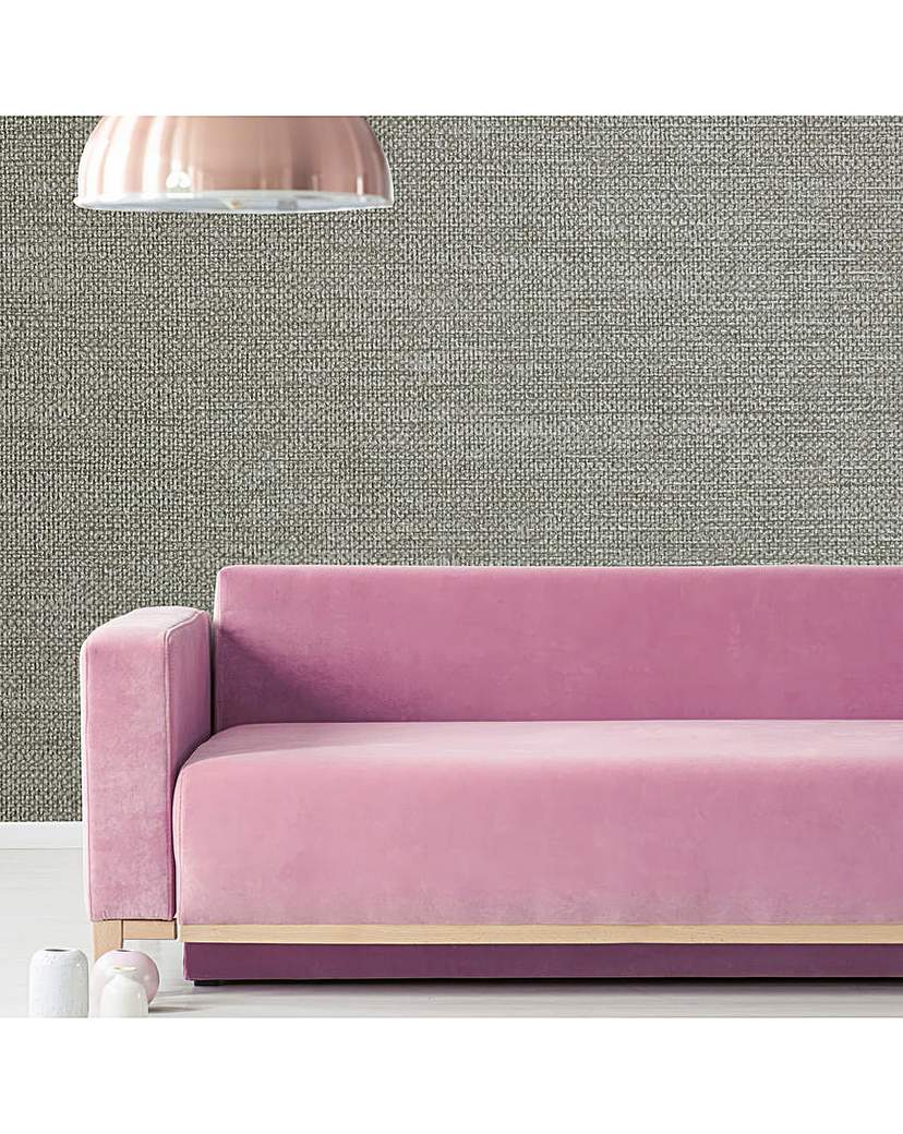 New In - Boutique Taupe Textured Plain Wallpaper